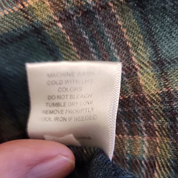 Chelsea & Violet Green Flannel Plaid Mini Dress. - Picture 14 of 14